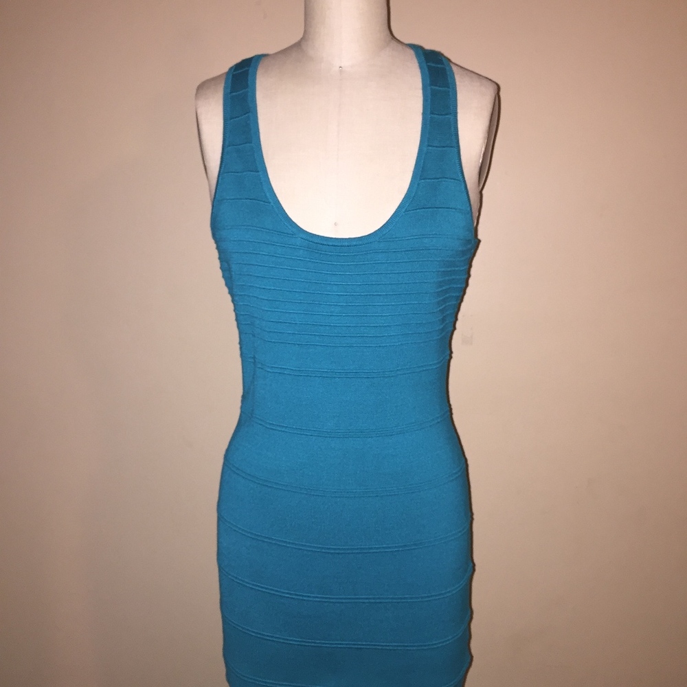 Forever 21 Teal Bodycon Dress Size L